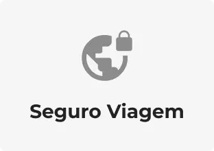 Card de pacote seguro viagem